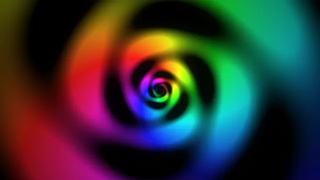 Colorful 4K spiral tunnel motion background for video production