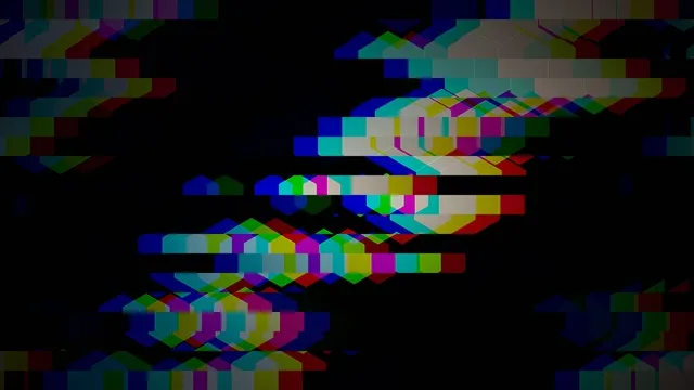 Colorful Digital Glitch Abstract Motion Background