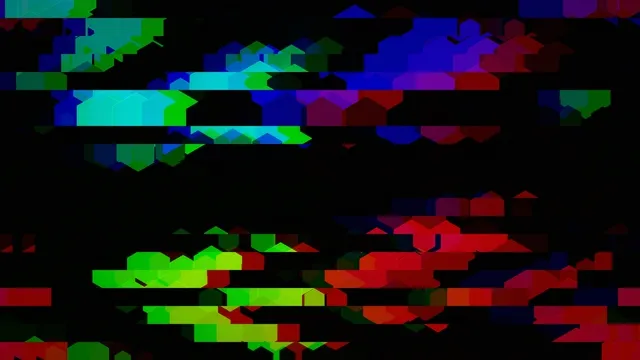 Colorful Digital Glitch Art Abstract Motion Background