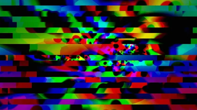 Colorful Digital Glitch Art Animation 4K