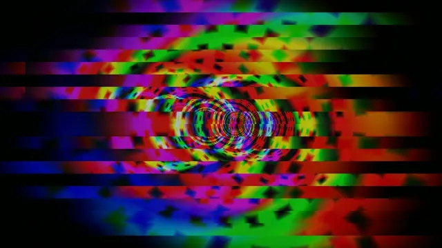 Colorful Digital Glitch Tunnel 4K Abstract Motion