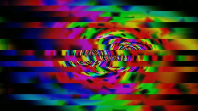 Colorful Digital Tunnel Glitch Effect - 4K