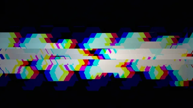 Colorful Geometric Hexagon Mosaic Motion Graphics