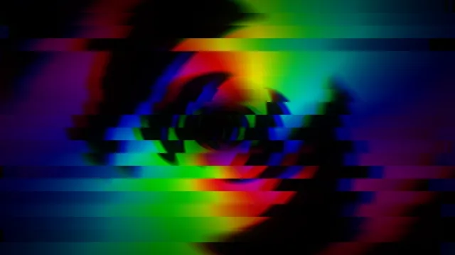 Colorful Glitch Digital Effect Motion Background
