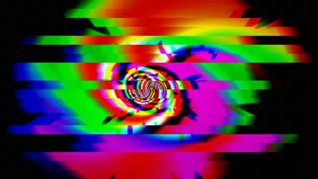 Colorful Glitch Spiral Vortex 4K Ultra HD