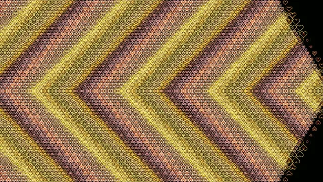 Colorful Heart Pattern Animated Background 4K