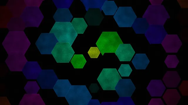 Colorful Hexagon Background 4K Ultra HD