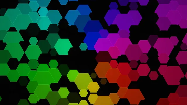 Colorful Hexagon Mosaic 4K Motion Background