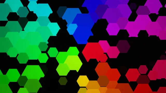 Colorful Hexagon Mosaic Animation 4K