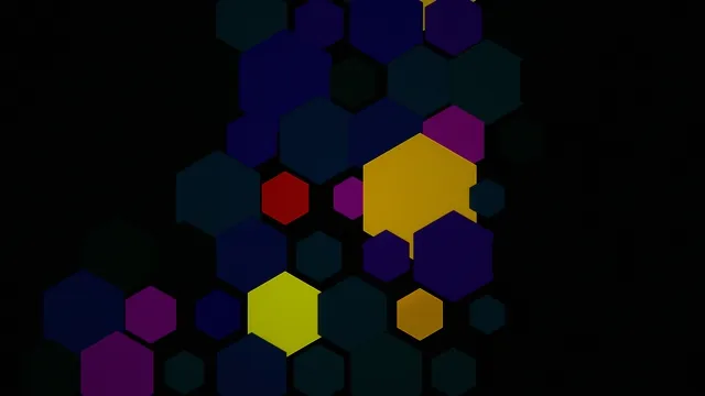 Colorful Hexagon Pattern Abstract Motion Graphics