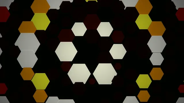Colorful Hexagon Pattern Animation 4K
