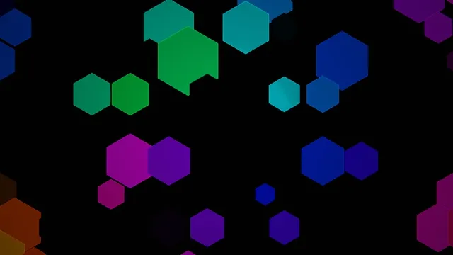 Colorful Hexagon Shapes 4K Abstract Motion Graphics