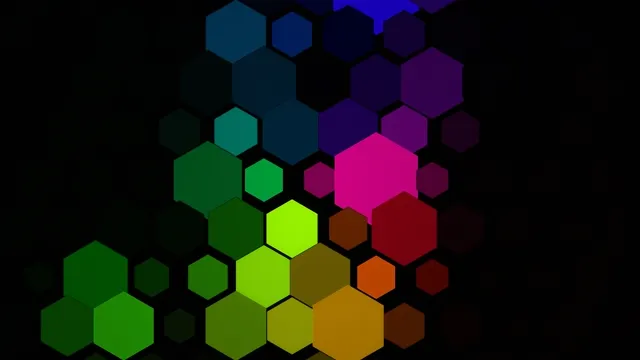 Colorful Hexagon Tiles Animation 4K