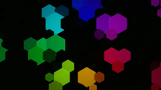 Colorful Hexagonal Shapes 4K Abstract Motion