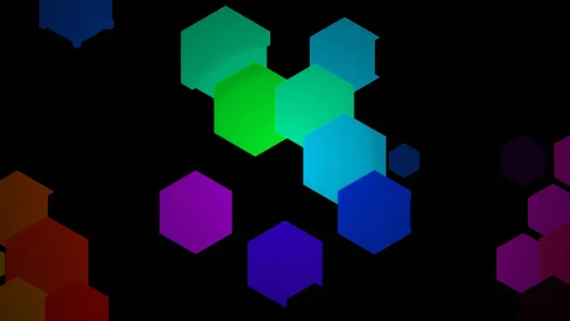 Colorful Hexagons 4K Abstract Motion Graphics