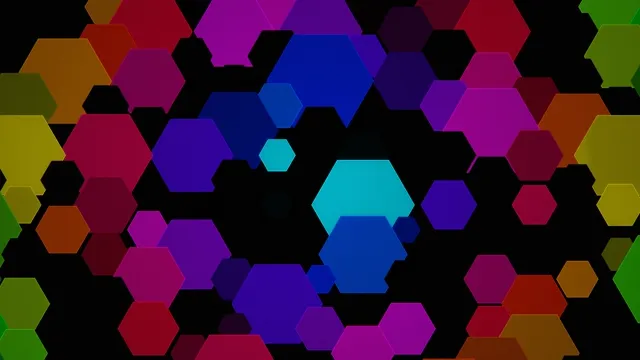 Colorful Hexagons 4K Abstract Motion Graphics