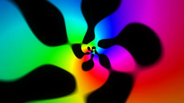 Colorful Neon Abstract Flower Motion Graphics