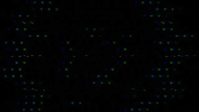 Colorful neon hearts 4K UHD widescreen motion background loop