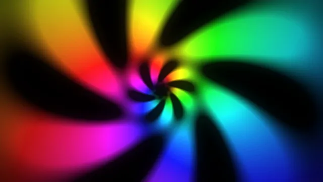 Colorful Neon Light Spiral Motion Tunnel 4K