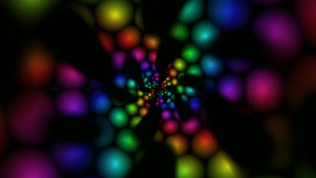 Colorful neon particles 4K ultra HD widescreen motion background