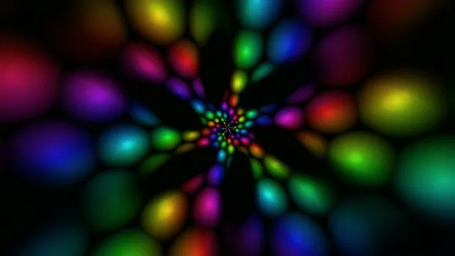Colorful Neon Spheres 4K Abstract Background Loop