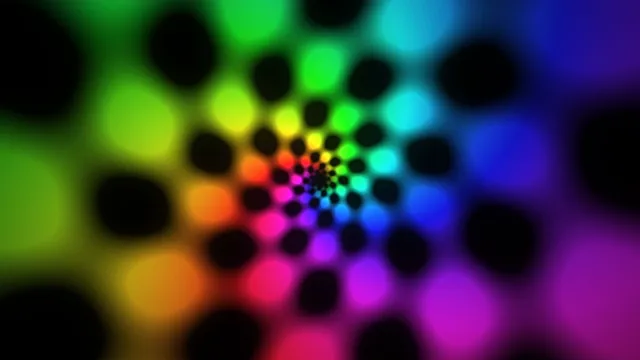 Colorful Neon Spheres Spiral Motion Graphics