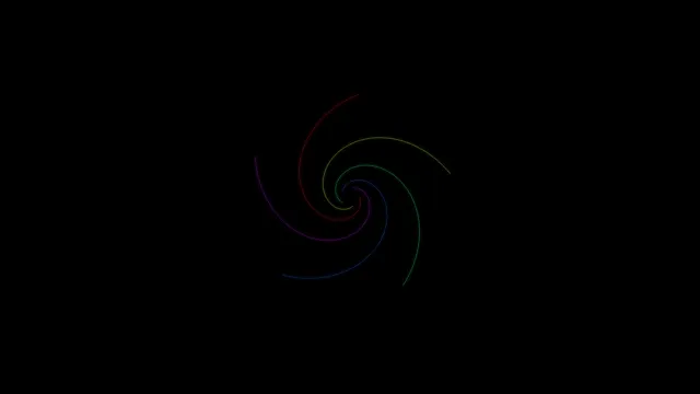 Colorful Neon Spiral Loop Animation 4K