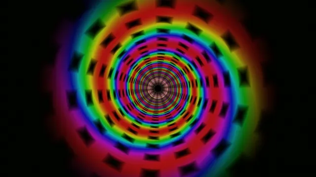 Colorful Neon Spiral Tunnel 4K Motion Graphics