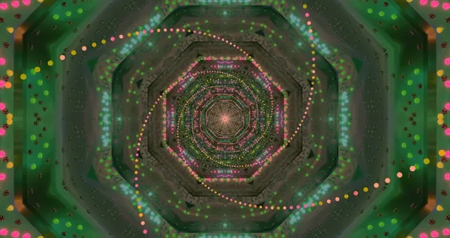 Colorful Neon Spiral Tunnel VJ Loop 4K 60fps | Digital