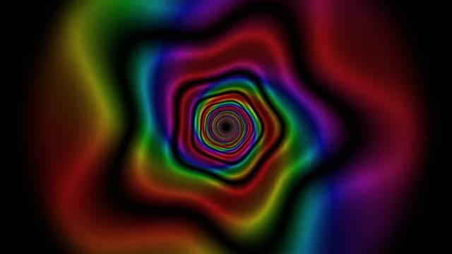 Colorful Neon Spiral Vortex - 4K Abstract Animation