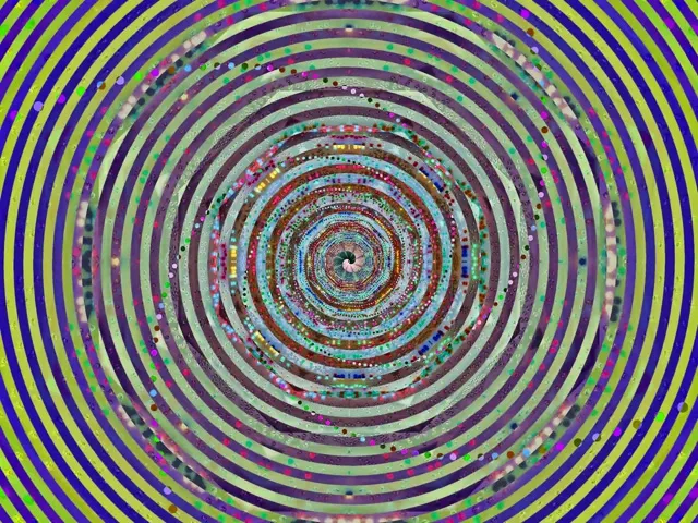 Terowongan Neon Spiral Vorteks Loop 4:3 Klasik 60fps Screensaver VJ Animation