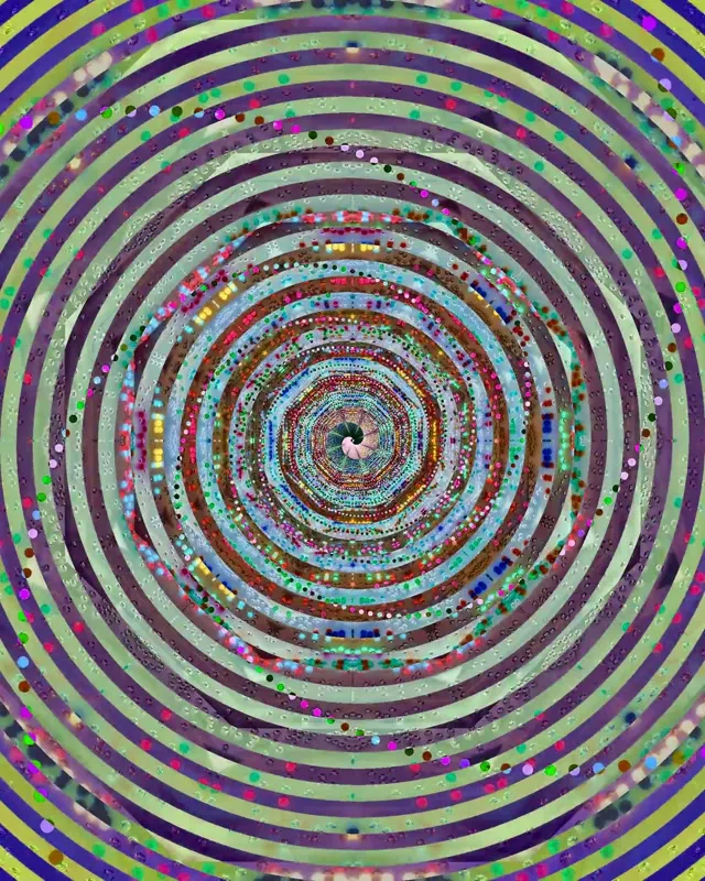 Neon Tunnel Spiraling Vortex Loop 4:5 Instagram 60fps Screensaver VJ Animation