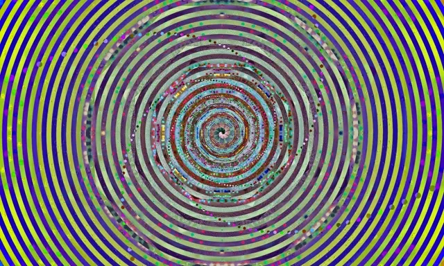 מנהרת ניאון מערבולת קשת סלילנית 5:3 Wide 60fps VJ Loop שומר מסך