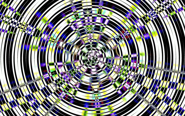 Neon Tunnel Spiraling Kaleidoscope Vortex 16:10 Macbook 60fps VJ Loop Screensaver