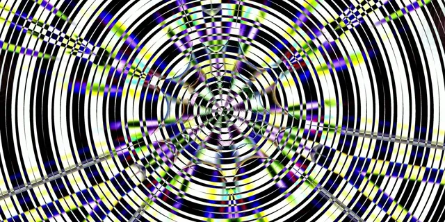 Neon Tunnel Spiraling Vortex 2:1 Univisium 60fps VJ Loop Screensaver