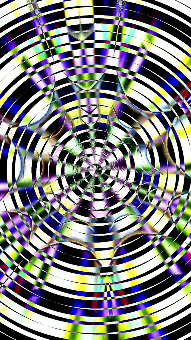 Neon Tunnel Concentric Circles Vj Loop 9:16 Reels 60fps Screensaver