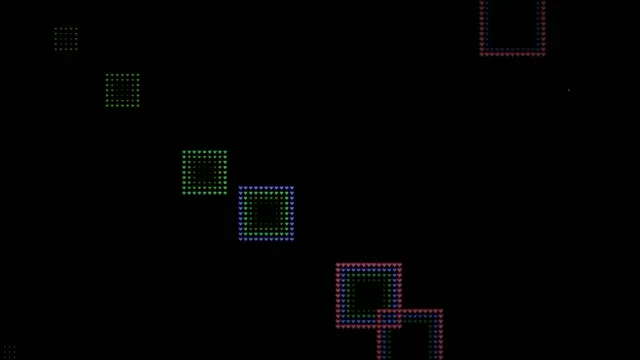 Colorful Pixel Art Shapes Animation in 4K