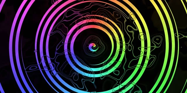 Colorful Portal Tunnel | Neon Gradient 60fps VJ Screensaver