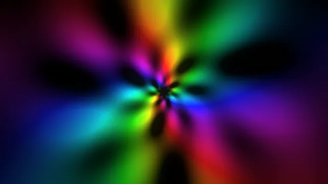 Colorful Rainbow Light Burst Abstract Motion