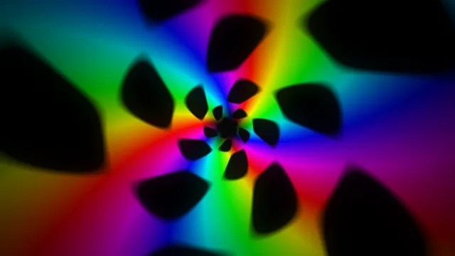 Colorful Rainbow Light Tunnel 4K Motion Graphics