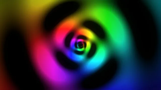 Colorful Rainbow Spiral Light Loop 4K