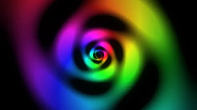 Colorful Rainbow Spiral Tunnel Motion Graphics
