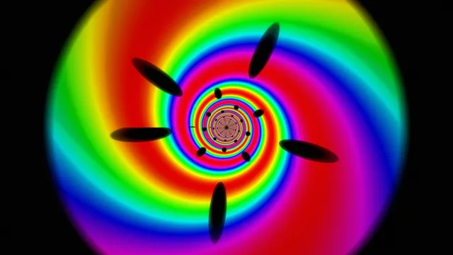 Colorful Rainbow Spiral Vortex Animation 4K