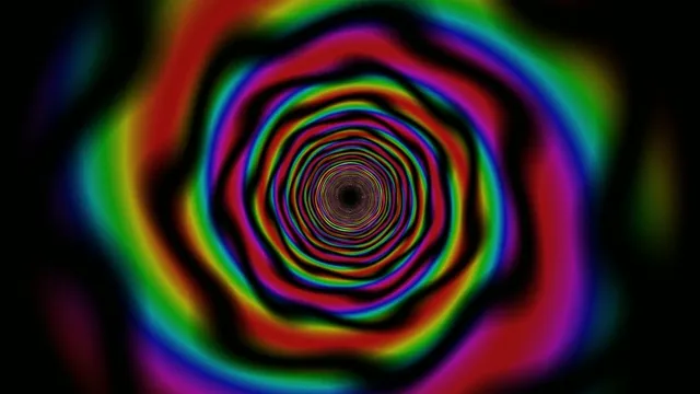 Colorful Spiral Tunnel - 4K Abstract Motion Graphics