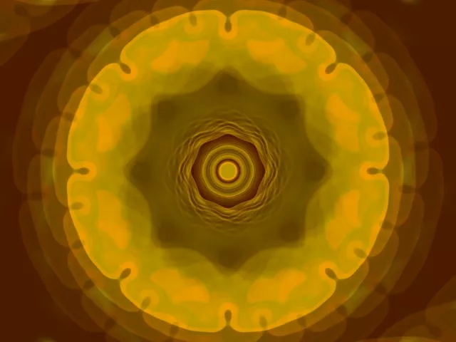 Túnel de Neon Cercle Concèntric 4:3 Clàssic 60fps VJLoops Protector de Pantalla