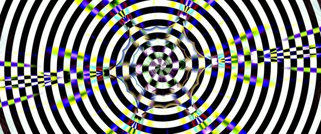 Concentric Circle Neon Tunnel 60fps Screensaver | Cinematic VJ