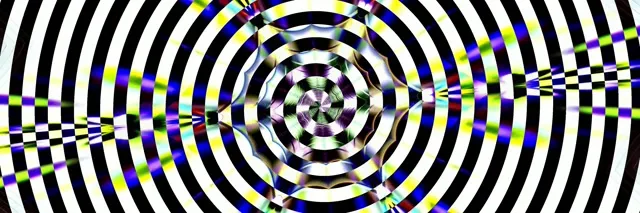 Concentric Circle Neon Tunnel 60fps Screensaver Ultrawide VJ