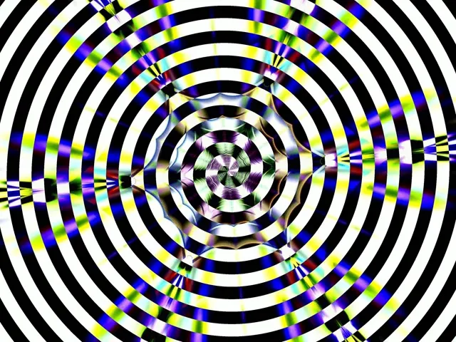 Concentric Circle Neon Tunnel 60fps Standard Screensaver VJ Loop