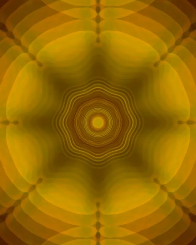 Tunnel Néon Doré Concentrique | 4:5 Instagram | 60fps VJLoops Screensaver