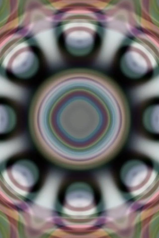 VJLoops تونل نئونی متحدالمرکز | 2:3 Portrait 60fps صفحه‌نگهدار